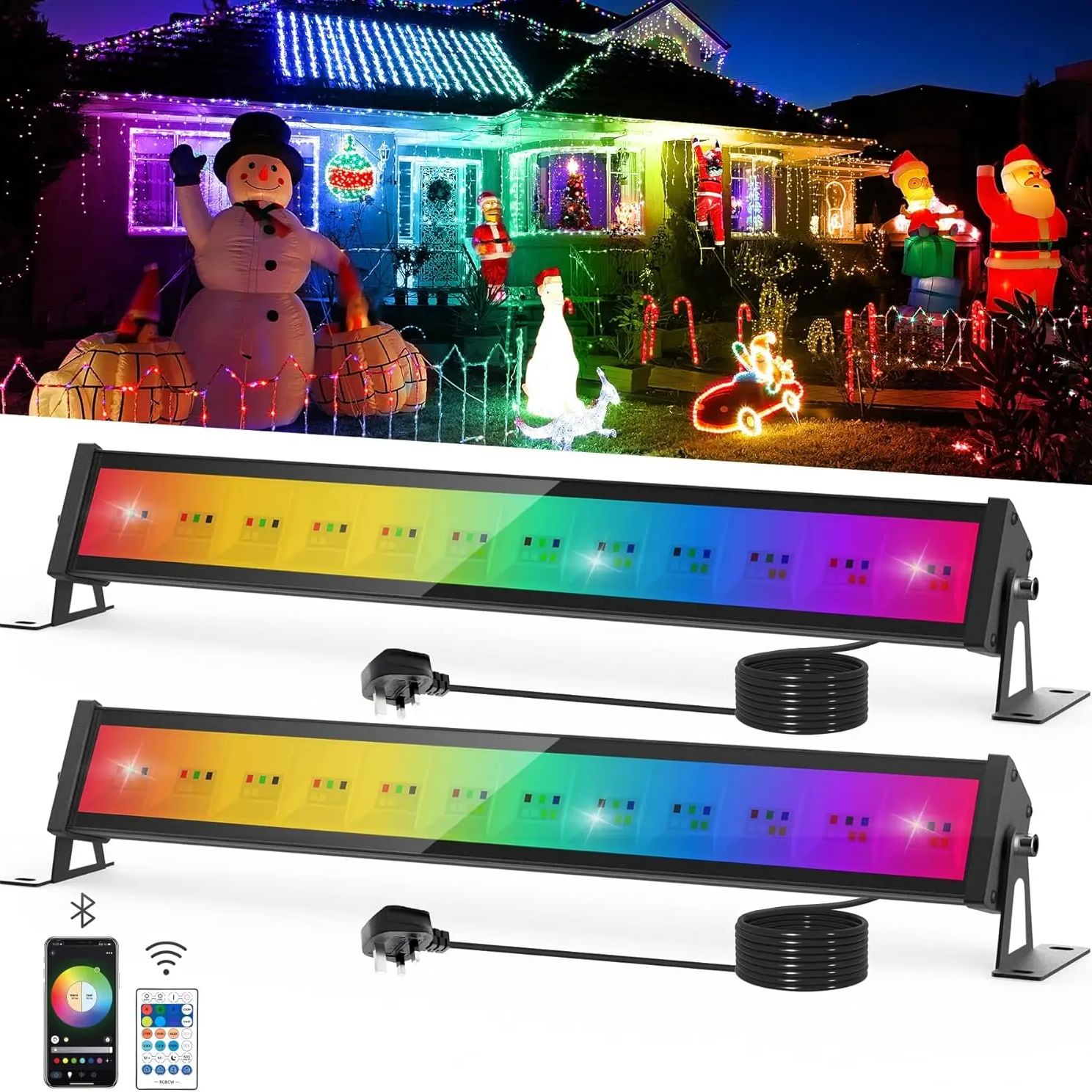 Smart Garden Uk - 50 واط RGB LED الكاشف بار