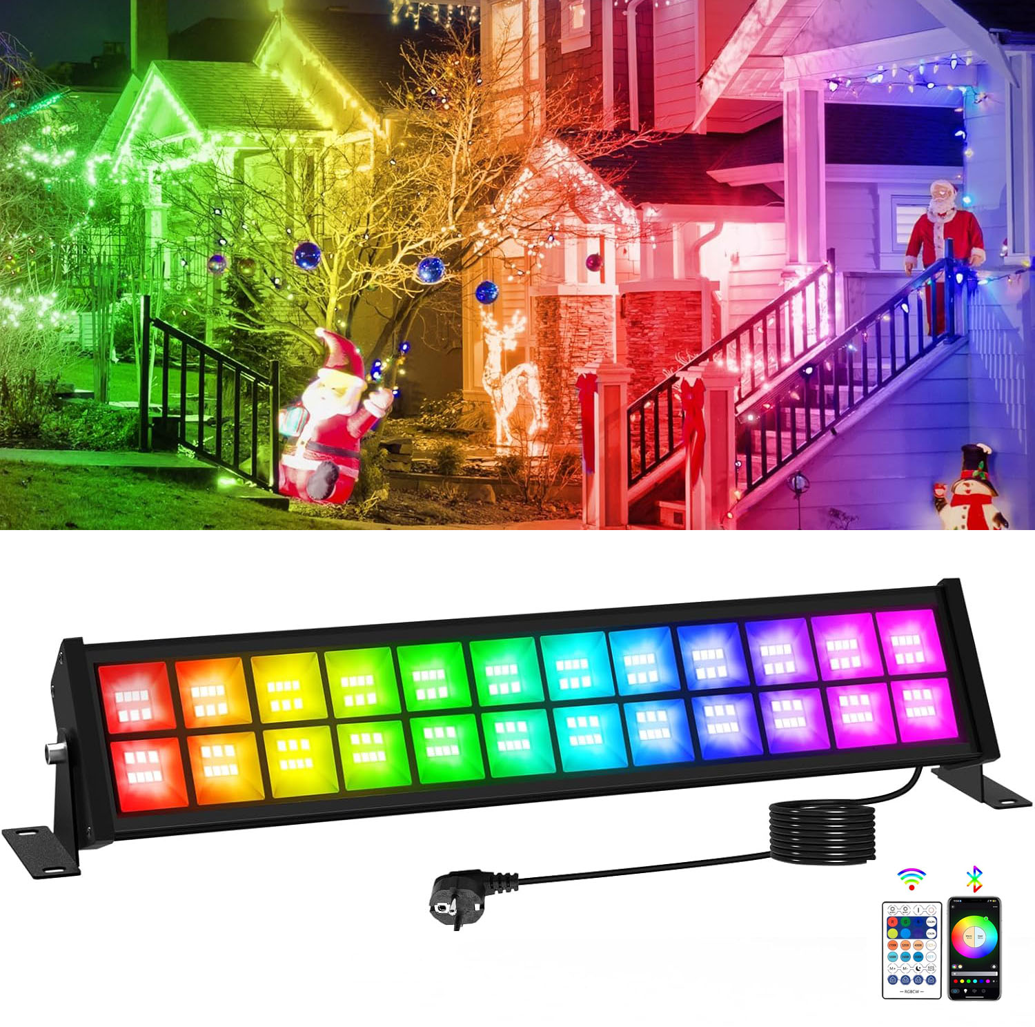 Smart Garden Uk - 50/72 واط RGB LED الكاشف بار