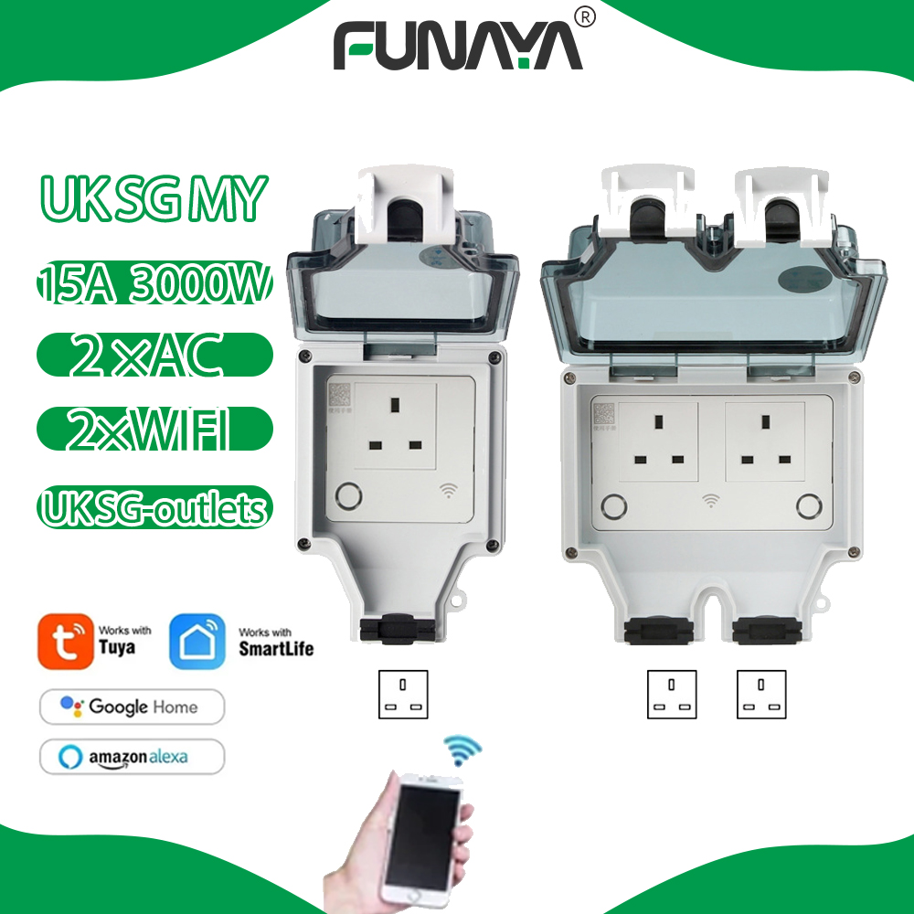 Smart Garden Uk - Tuya WIFI مقبس خارجي ذكي UK