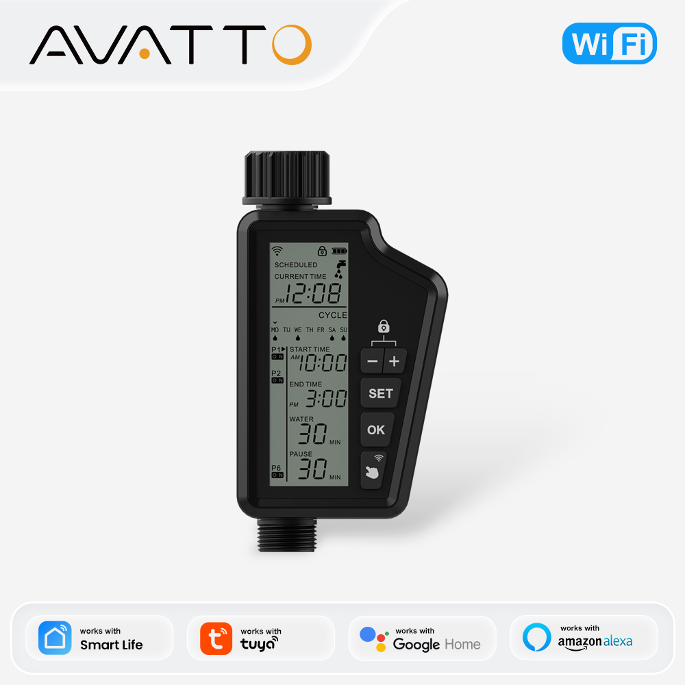 Smart Garden Water Timer - مؤقت سقي الحديقة الذكي AVATTO Tuya