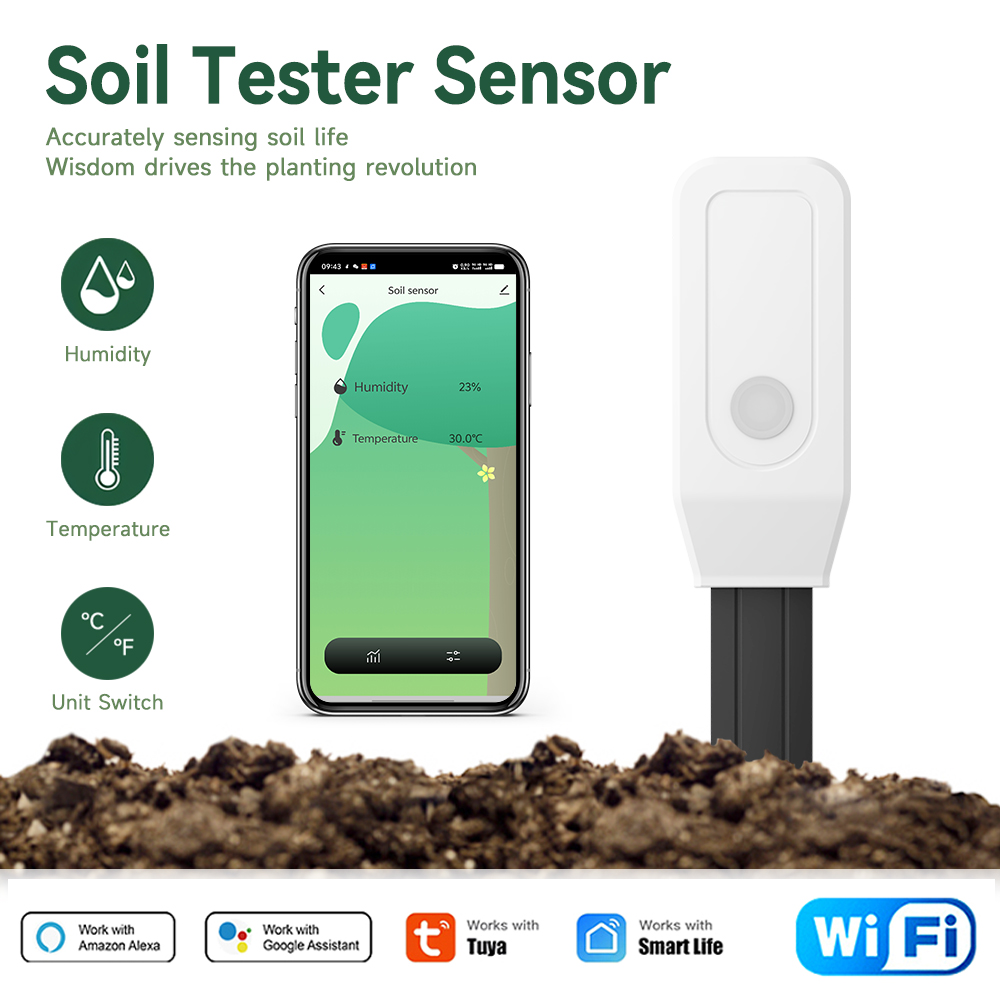 Smart Garden Sensors - جهاز اختبار التربة الذكي واي فاي