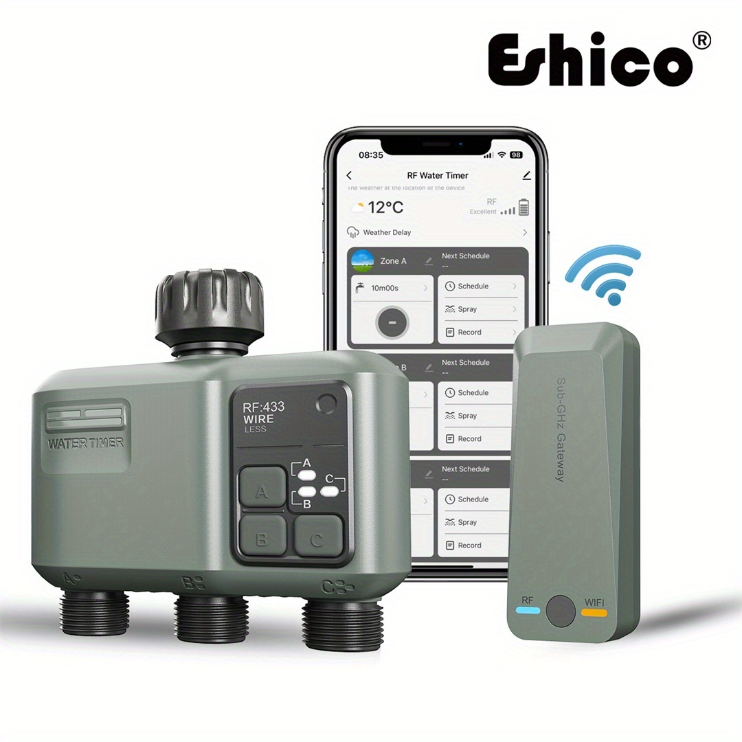 App Smart Garden - مؤقت الرشاش الذكي Eshico: نظام لاسلكي