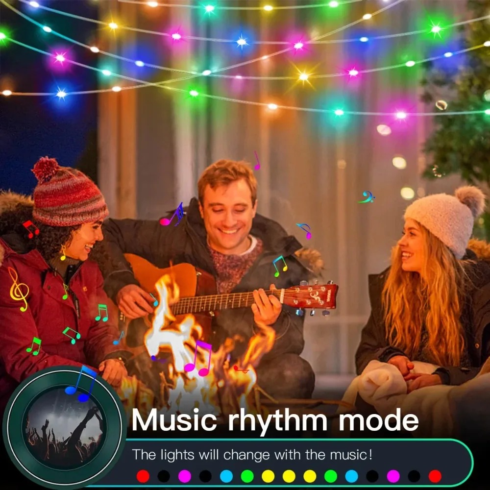 Smart Garden Festoon Lights - أضواء LED ذكية بتقنية البلوتوث USB