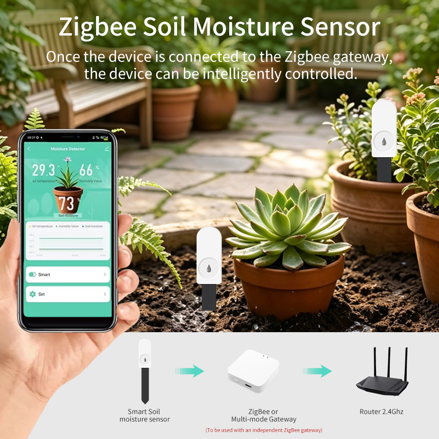 جهاز اختبار التربة الذكي Zigbe - مراجعة Smart Garden Sensors وسعره