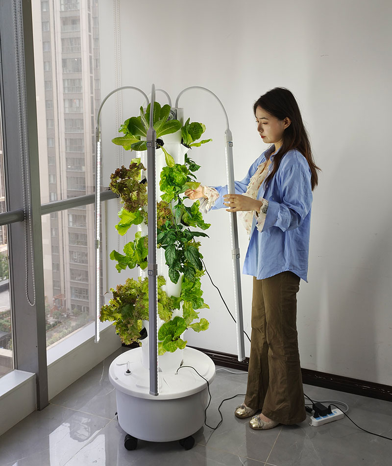 برج الزراعة المائية نظام النمو - مراجعة Smart Garden Vertical Planter وسعره