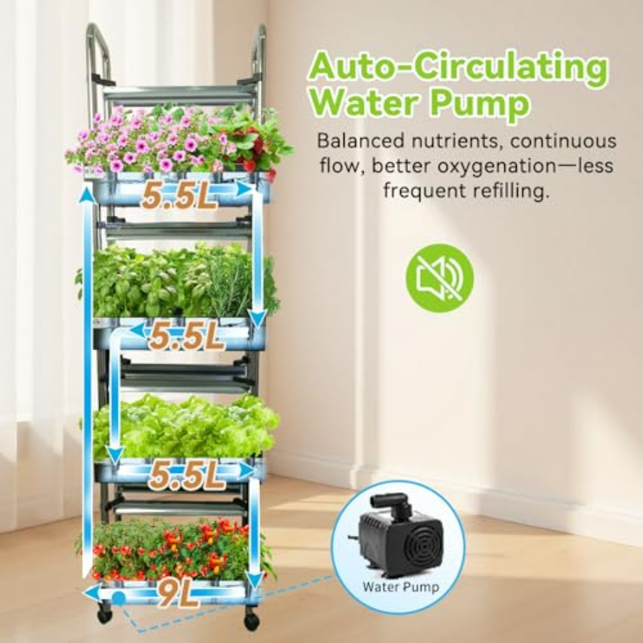 نظام زراعة مائية داخلي: حديقة  - مراجعة Smart Garden Water وسعره