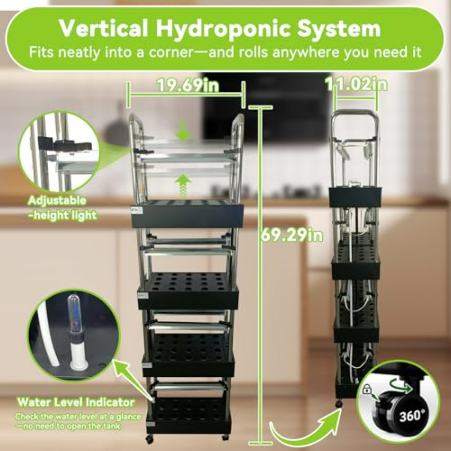 نظام زراعة مائية داخلي: حديقة  - مراجعة Smart Garden Water وسعره