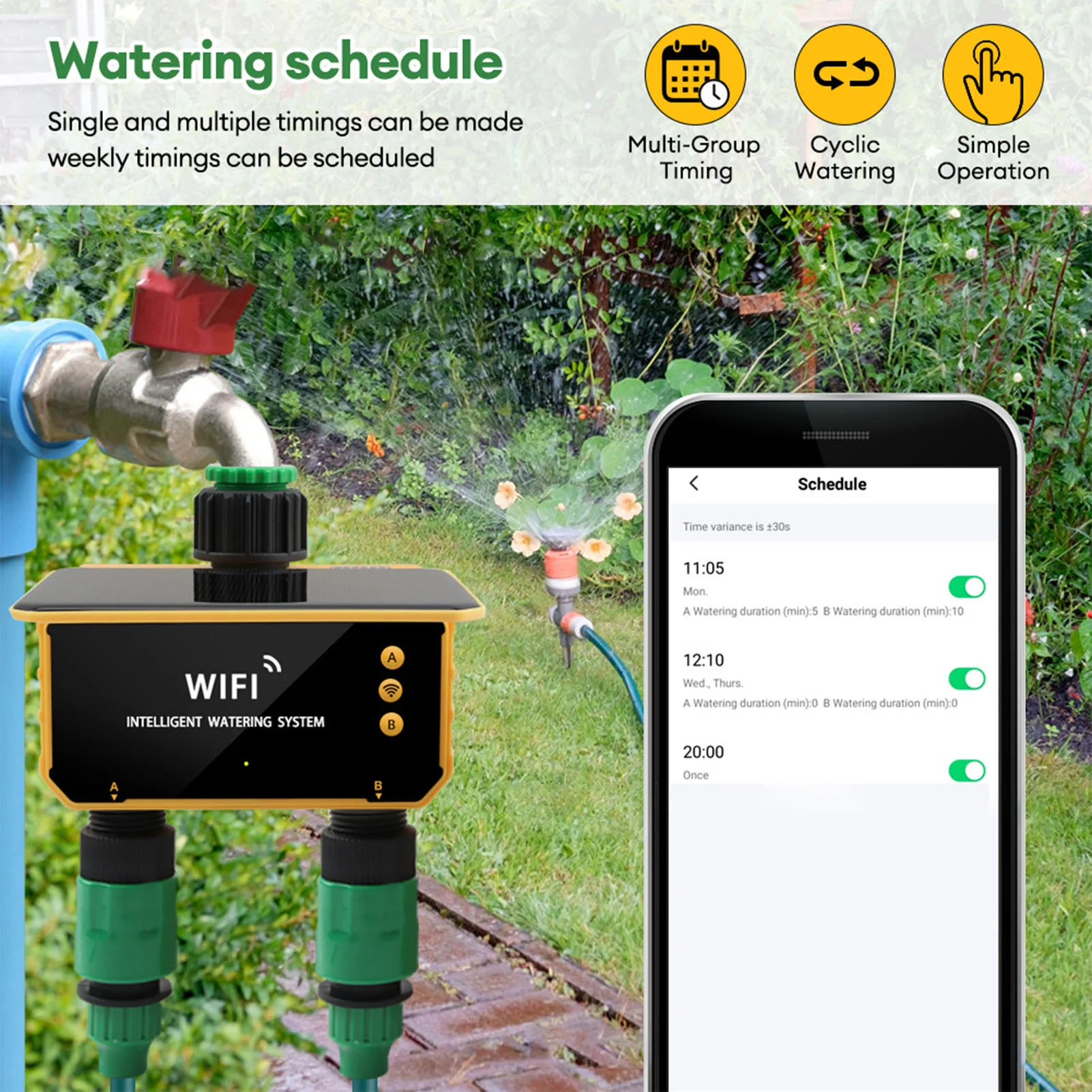 مؤقت ري ذكي يعمل بالطاقة الشمس - مراجعة App Smart Garden وسعره